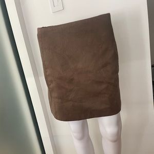 Zara Mini Skirt, Brown, Size M